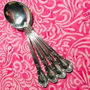 Gorham Chantilly Silver PAT 1895 Set of 4 Spoons